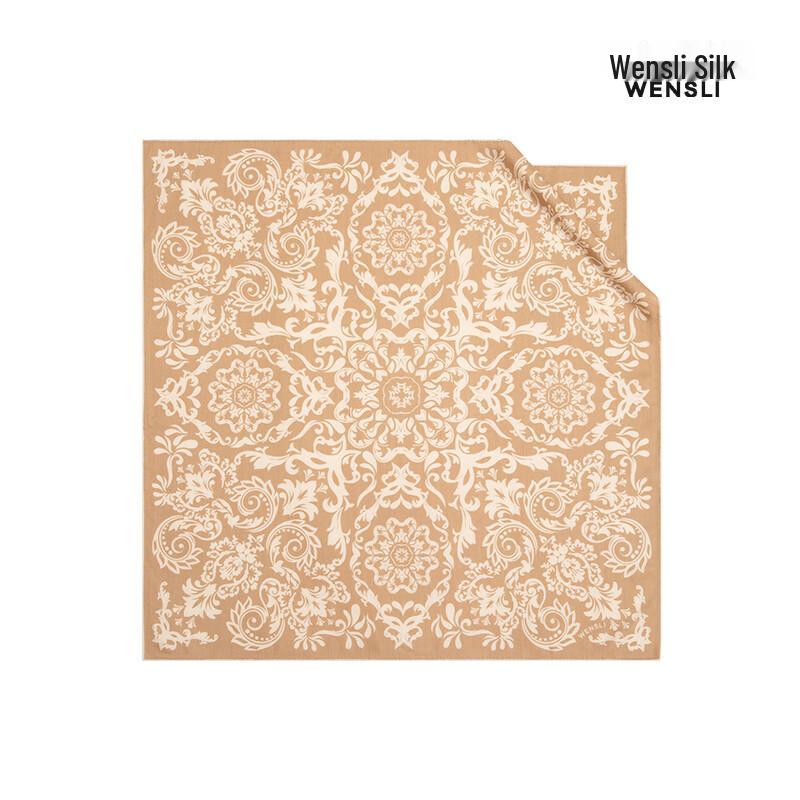 WENSLI Xingluo Double-Sided Printed Silk Wool Scarf