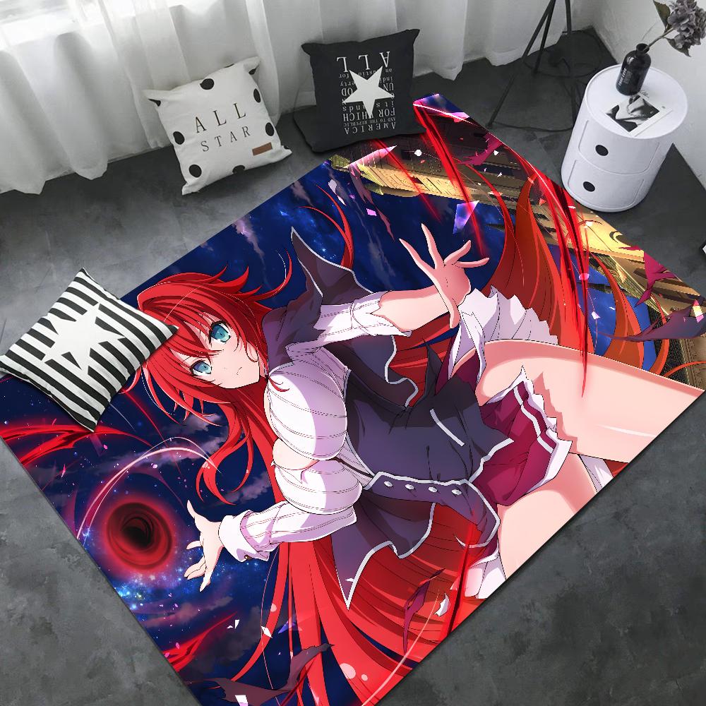 Anime High School DxD Floor Mat INS Style Soft Bedroom Floor House Laundry Room Mat Anti-skid Bedside Area Rugs