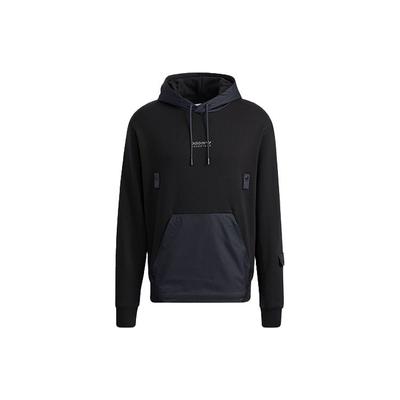 adidas Originals Trefoil Logo Hoodie Men Tops Black HC0364