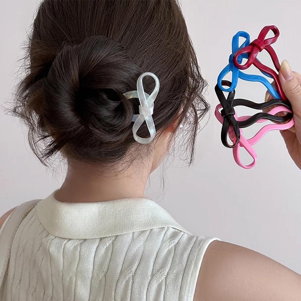 U-förmiger Bogen Haarnadel Mode Acryl Haarnadel Mode Haarspange Kamm Dutt Süße Kopfbedeckung Damen Frisur Mädchen Haaraccessoires