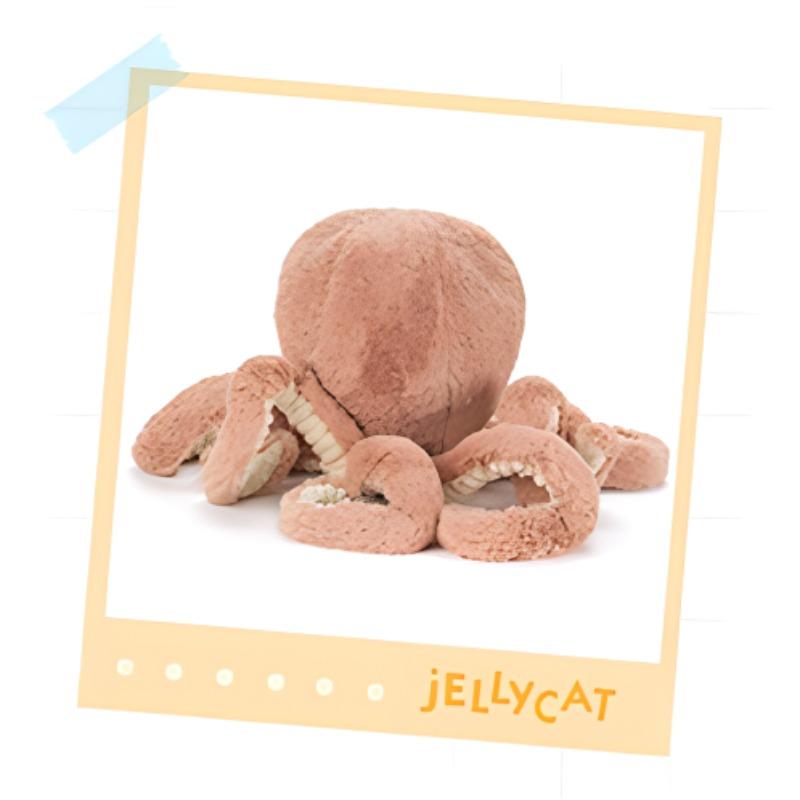 JELLYCAT ocean series octopus Odell soothing apricot doll plush doll 23cm high