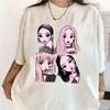 2026 New Korean Kpop BP Pink Girls Graphic Harajuku T Shirts Loose and Comfortable Heavy Cotton Tee Women's Fashion Casual Top