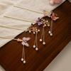 Tassel Colorful Butterfly Flowers Hairpin New Chinese Style Step Shaking Senior Super Fairy Hairpin Female Temperament Ancient Wind Hair Accessories