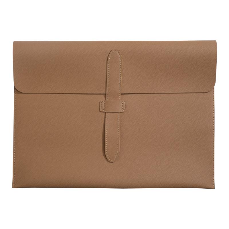 PU Leather Folder A4 Document Bag Business Briefcase Storage Enterprise Customization