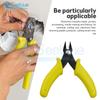 Mini Diagonal Pliers Electronic Pliers 3.5'' Wire Cutter Cutting Wires Insulating Rubber Handle Model Pliers with Lock Nipper