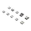 100Pcs Micro USB Type B Connector Mini Female Jack Socket 10 Kinds with Storage Box for Digital