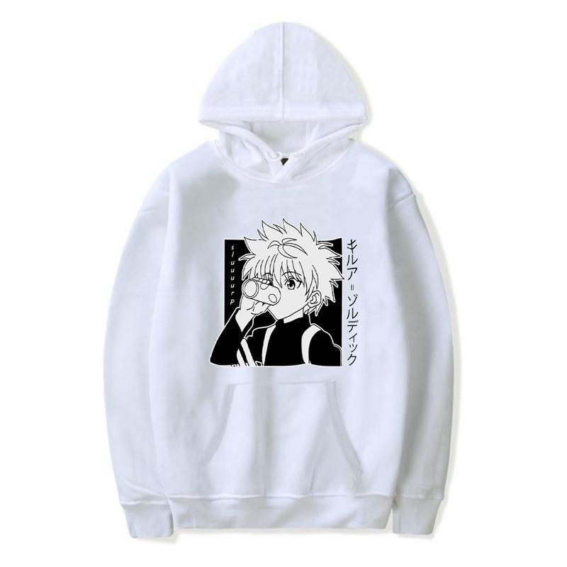 Cartoon Japaneses Comics HUNTER X HUNTER Men New Hoodie European Size Sweatshirt Graphic Print Man Sweatshirts Sleeve Fashion