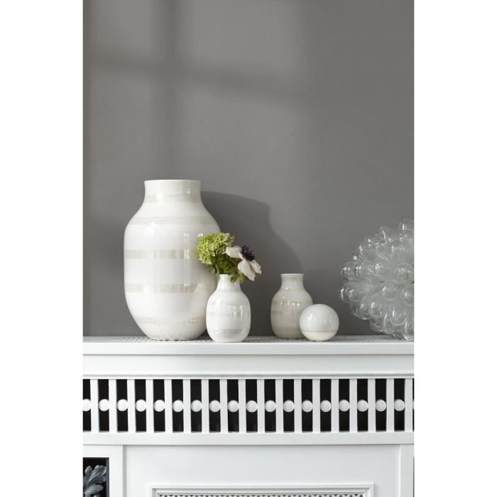 Vase En Céramique - Omaggio - H 30,5 Cm - Noir - Design Scandinave Moderne