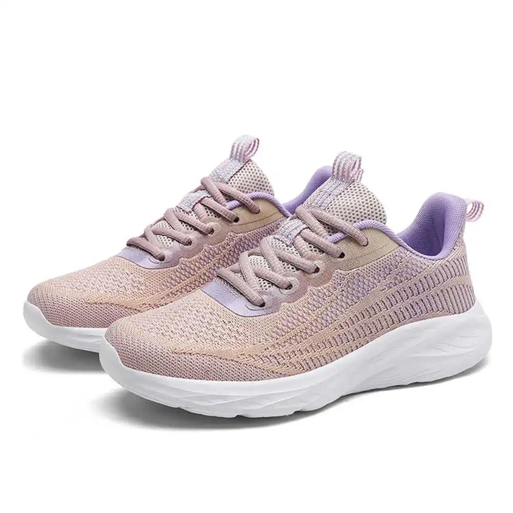 Fashion Thin Heel Thick-heeled Blue Shoes Woman Walking For Jogging Demi-season Sneakers Sports Festival Super Cozy Best Selling