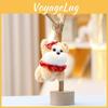 Fluffy Cute Lace Dog Plush Toy Keychain Adorable Gift For Children Soft Doll