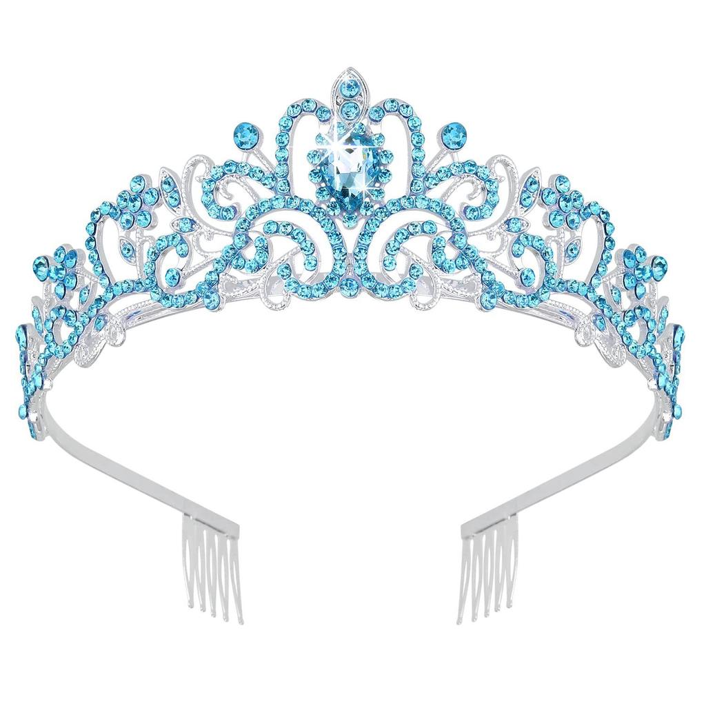 New Bridal Crown Hair Accessories Wedding Prom Birthday Accessories Alloy Rhinestone Crown