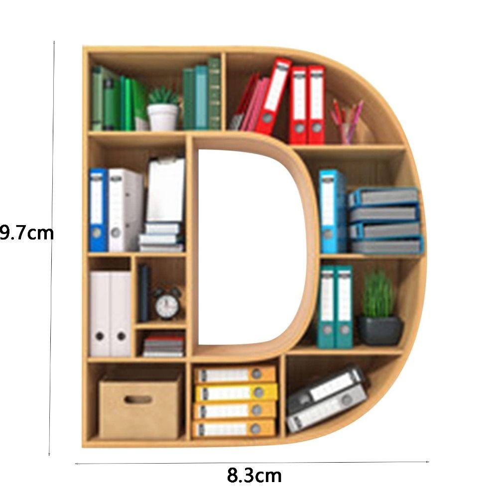 Personalized 26 Letter Bookshelf Pendant Acrylic Hanging Ornament Christmas Tree Decoration  Couple