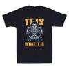 It Is What It Is Cloaked Skeleton Grim Reaper Vintage Men's Short Sleeve T-Shirt