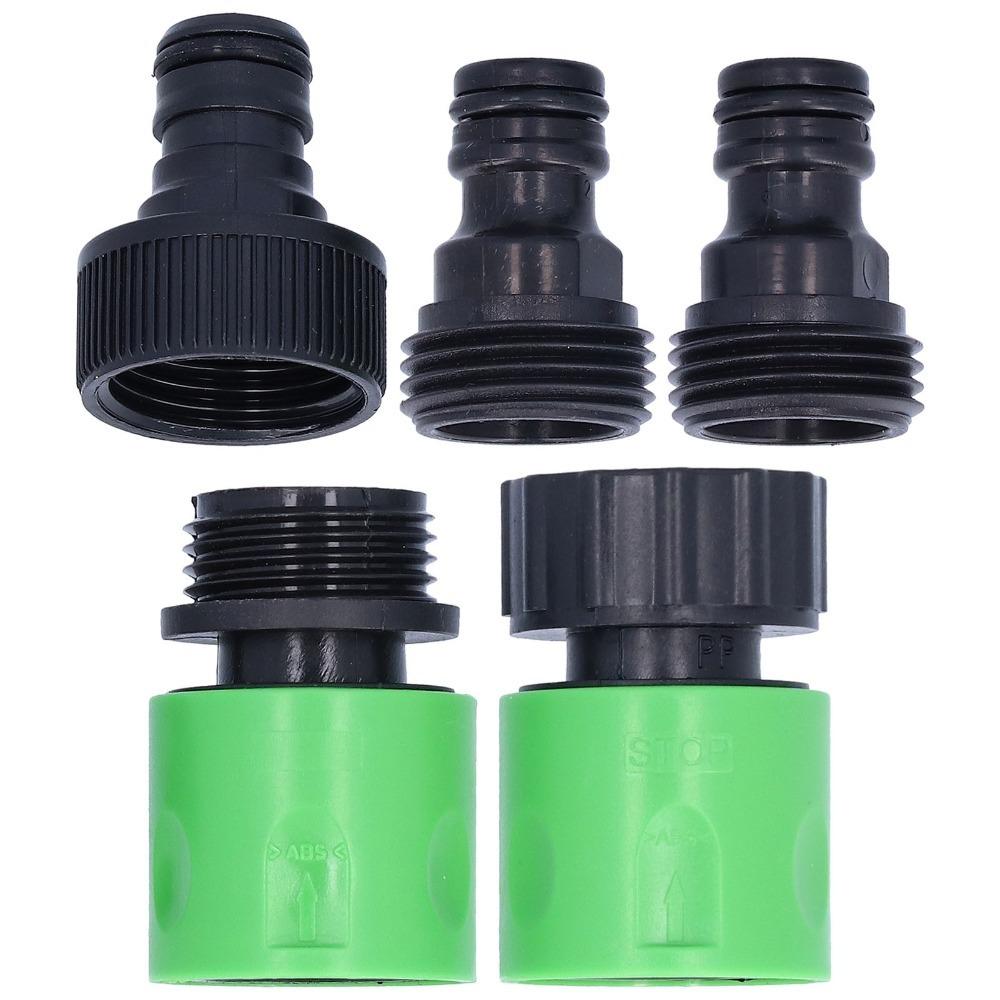 Plastic Quick Connector with Rubber Gaskets Garden Hose Connector Home Garden Use G3/4