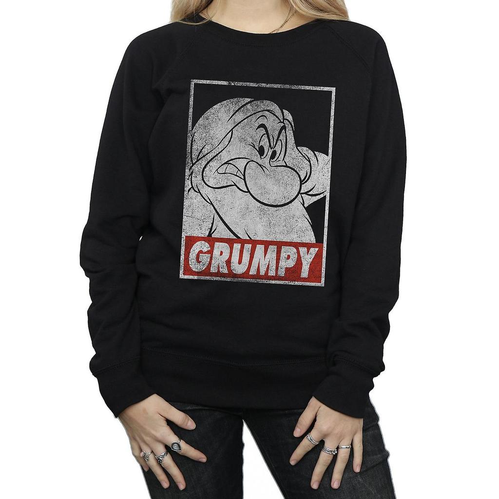 Snow White And The Seven Dwarfs Womens/Ladies Grumpy Poster Sweatshirt