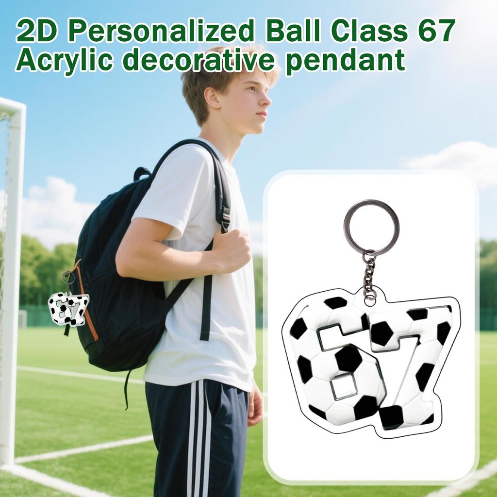 2D Acrylic Flat Bag Decoration Pendant