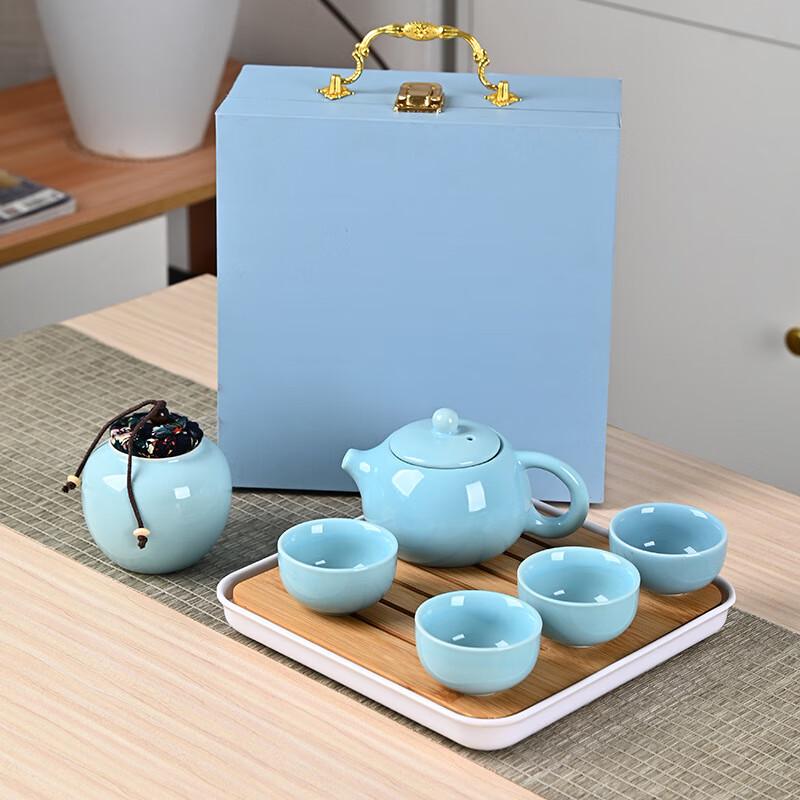 Jun Seventeen UD Ding Kiln Ceramic Tea Set Complete Set