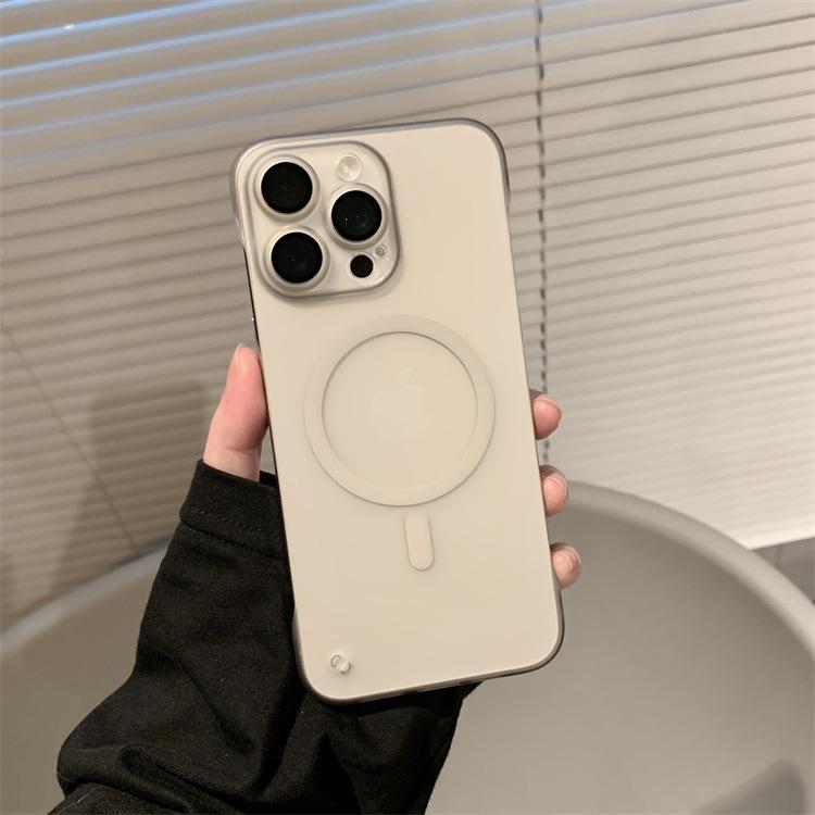 

Подходит для Apple 16promax Безрамочный Магнитный Чехол для Телефона IPhone 14 Пленка для Объектива Ультратонкий Матовый Чехол из ПК iPhone16ProMax