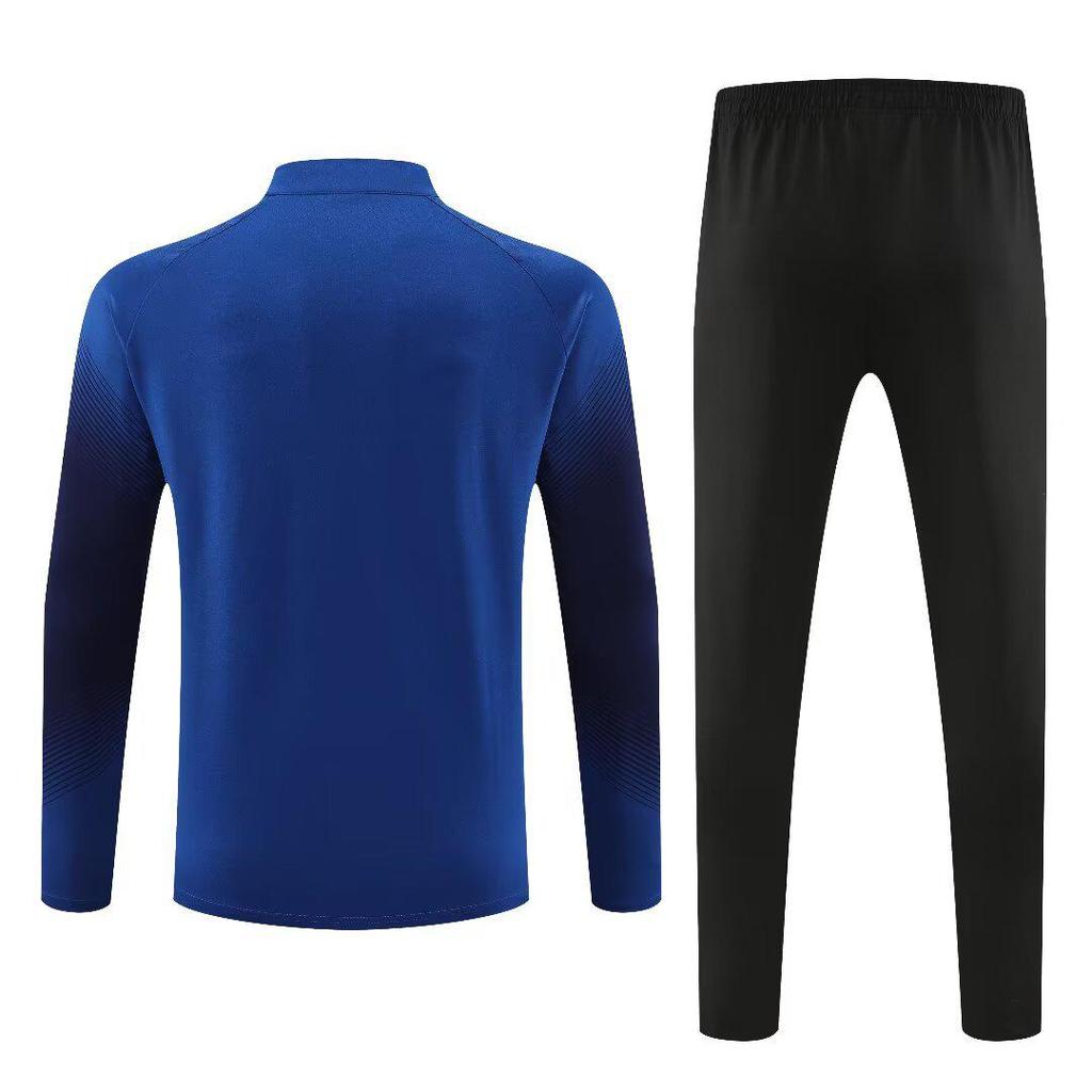 Unisex Autumn-Winter Football Training Half-Zip Jacket & Jersey Set