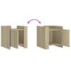 Nightstand Sonoma Oak 45x50x50 cm Particleboard