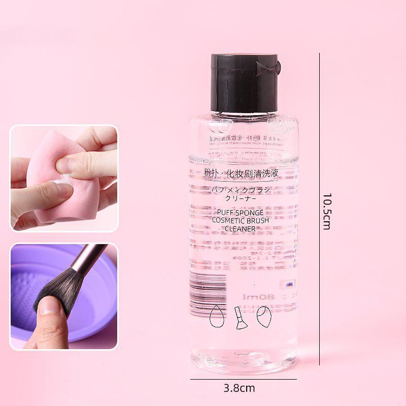 50/80 ml Środek do czyszczenia gąbeczek do makijażu Narzędzie do makijażu Specjalny pędzel Gąbeczka do makijażu Gąbka poduszeczka Narzędzie do czyszczenia makijażu Roztwór czyszczący