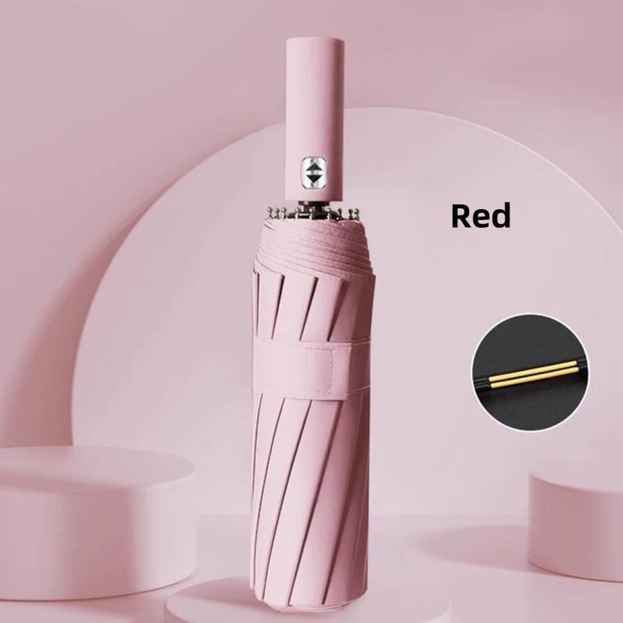 24 Bones 106cm Automatic Umbrella for Men and Women Outside Large Folding Rain and Sunshine Umbrella