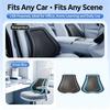 Mesh Car Lumbar Support Pad with Fan Function, Ergonomic Vehicle Seat Back Support Cushion for Daily Driving Comfort