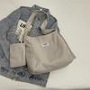 Corduroy Solid Color Large Capacity 2025 New Simple Flow Lazy Style Casual Shoulder Bag Women's Tote Bag