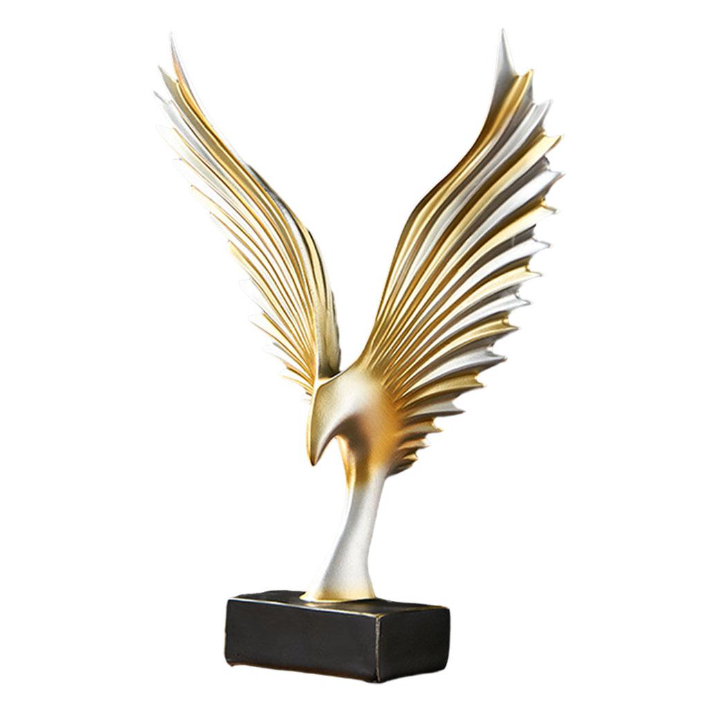 Resin Eagle Sculpture, 3D Statue Decor, Photo Props Living Shelf Home Decor Outdoor