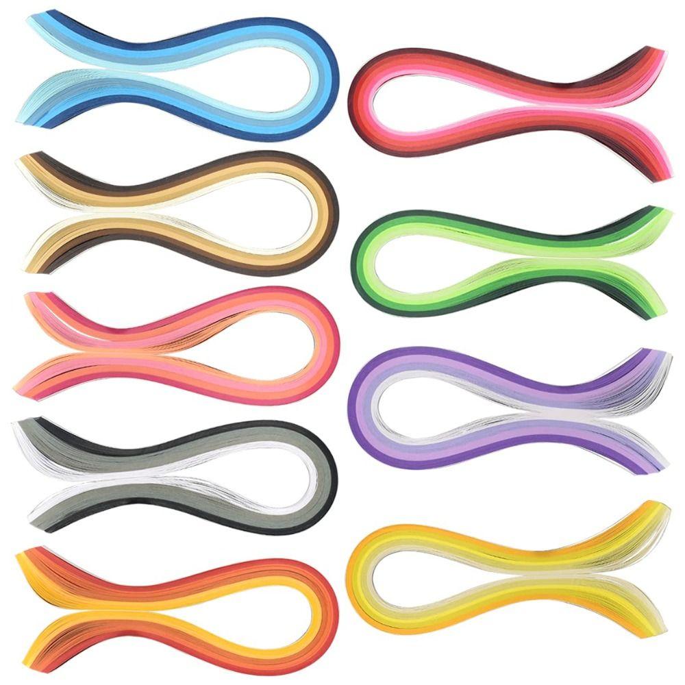 900Pcs Multi-Color Paper Quilling Set 9 Colors Strips per Pack Paper  Gift Bags