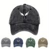 Classic Feathered Totem Print Baseball Cap - Black Outdoor Festival Hat With Wing & Design, Hand Washable Textile Material