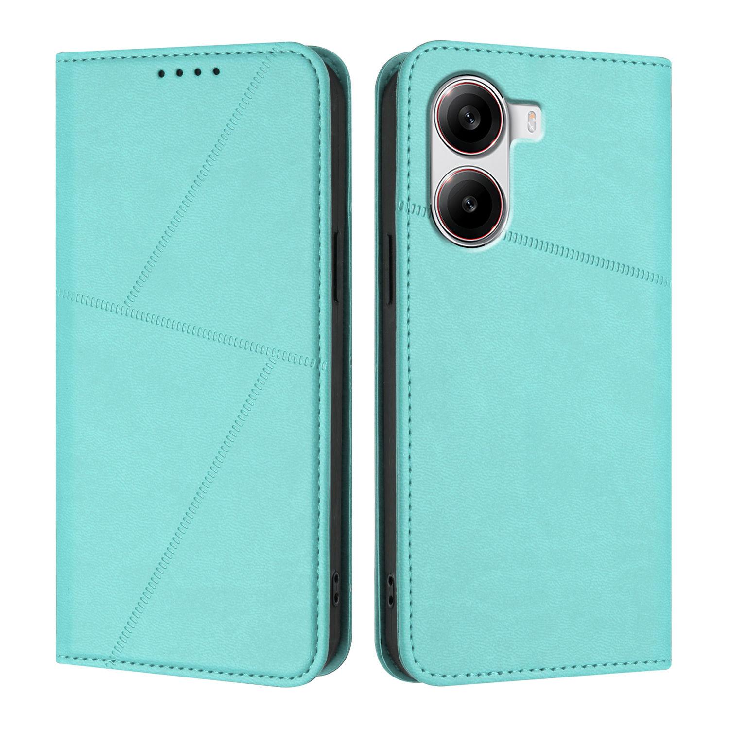 

For Xiaomi Redmi Turbo 4 5G/Xiaomi Poco X7 Pro 5G Wallet Case Magnetic Closure Leather Flip Phone Cover with Stand Light Blue