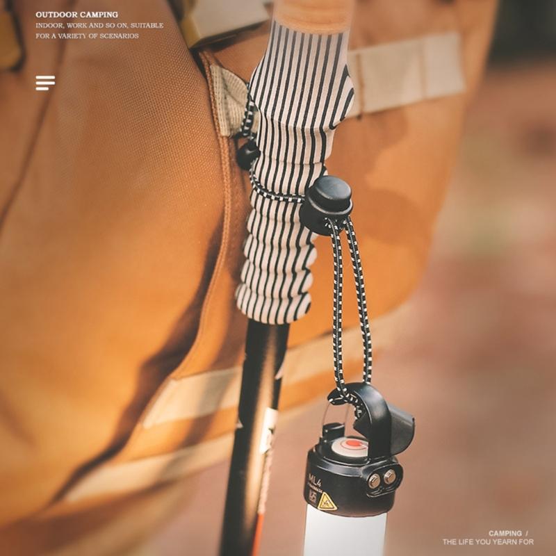 Pack of 10 Elastics Fastening Cord with Secure Clip Expandable Rope for Camping Shelter Stability and Outdoor Attachments