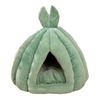 Closed Cat Nest Winter Warm Pet Bed Cactus Ball Shape Pet Bed with Detachable Inner Mat for Small Dogs Kittens Puppies