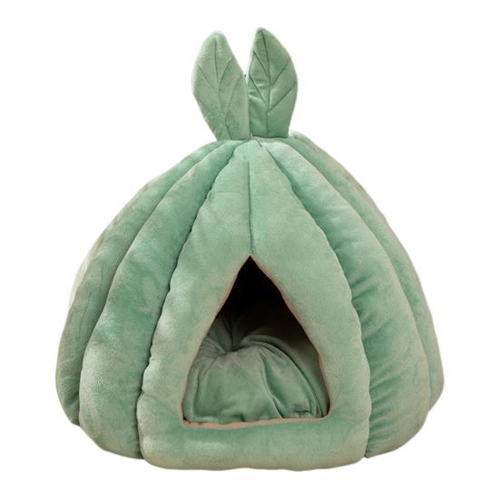 Closed Cat Nest Winter Warm Pet Bed Cactus Ball Shape Pet