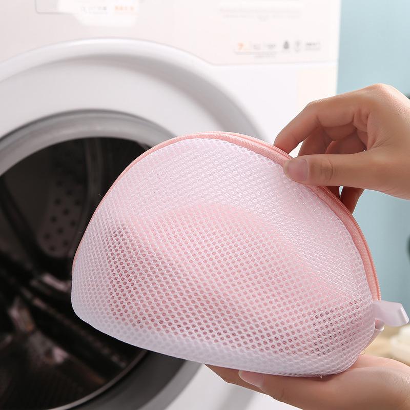 Printed Bra Laundry Bags Thicken Sandwich Fabric Bra Cylinder Storage Bag Silicone Gasket Fixed Bra Protection Washing Bag New