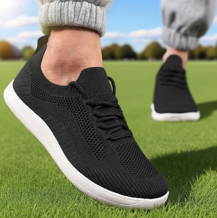

Уличная мужская обувь с широким носком Новые дышащие нескользящие кроссовки Минималистичная повседневная нескользящая обувь для ходьбы Горячие продажи Бесплатная доставка 39 черный белый