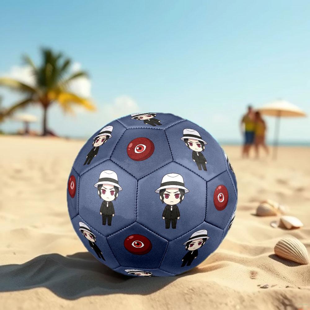 1pc Demon Slayer Kimetsu no Yaiba Soccer Ball Size 5 Indoor Soccer Ball Fashion Colorful Backyard Game - Great For Sports Fans Gift HE17