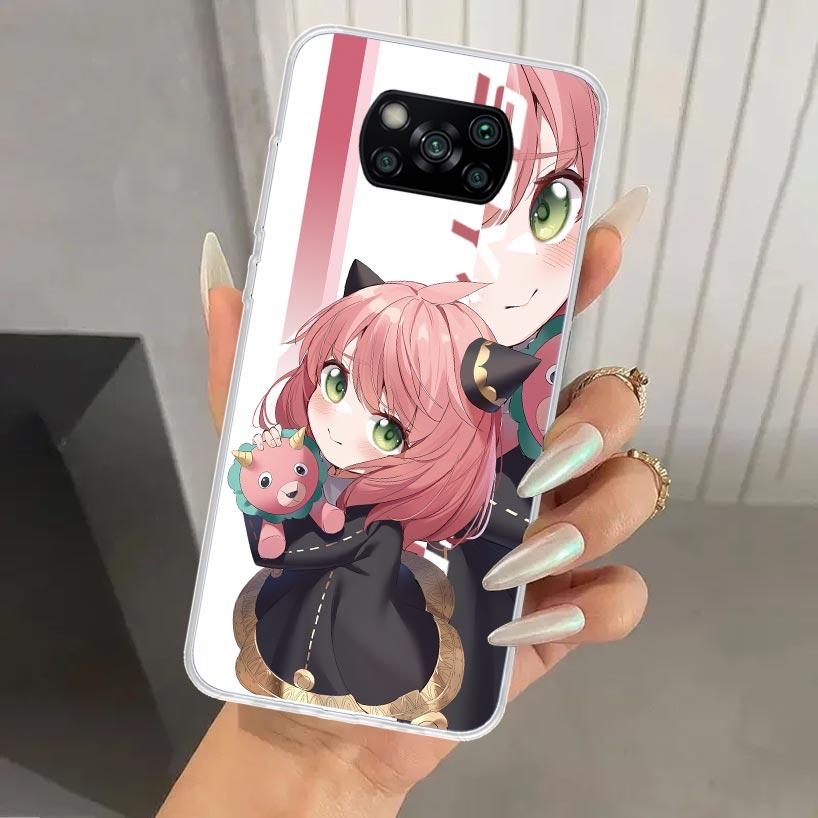 Anime Spy Family Anya Phone Case for Xiaomi Poco X5 X6 X7 Pro F7 Ultra M7 Redmi 15 15C 13 13C 12 12C 10 10A 10C 9 9A 9C 9T Shell