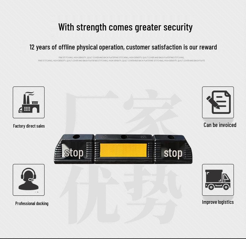 Solid Thickened Anti-Collision Parking Stopper