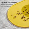 Silicone Non-slip Oval Pet Food Mat for Cats & Dogs - Waterproof & Leak-proof Feeding Mat