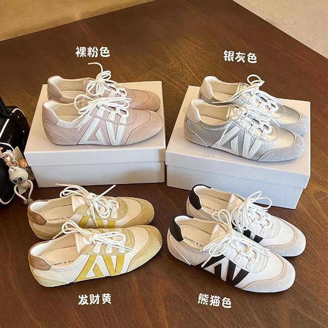 Sheepskin version~ Summer and autumn runaway is not tired, the inner height of the feet is increased, retro ballet training shoes 2025 summer casual F