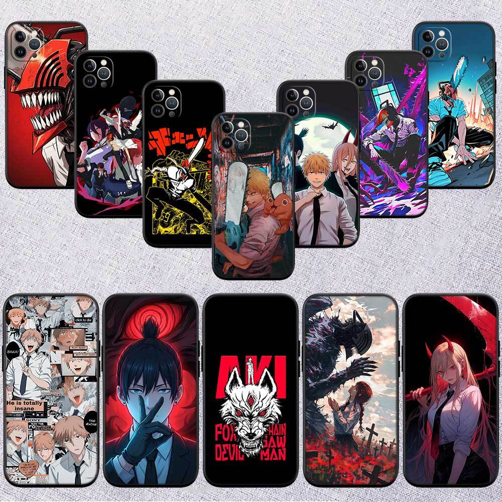 C-Chainsaws Denji Shockproof Phone Case for Redmi Note 8 8T 9 9A 9C 9T 9S 10 11 11S 10C 10X 10A 10T Pro Max Plus Prime