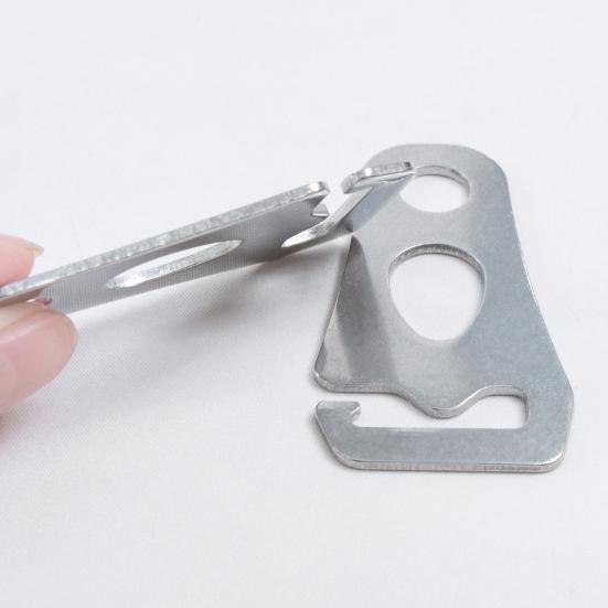 Stainless Steel Wind Rope Buckle Heavy Duty Outdoor Camping Hiking Backpacking Tent Canopy Guyline Cord Adjuster Board Rope Tensioner