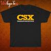 T-shirt Unisex CSX Transportation Railroad Logo Nero/Grigio/Blu Navy/Bianco Taglia S-5XL