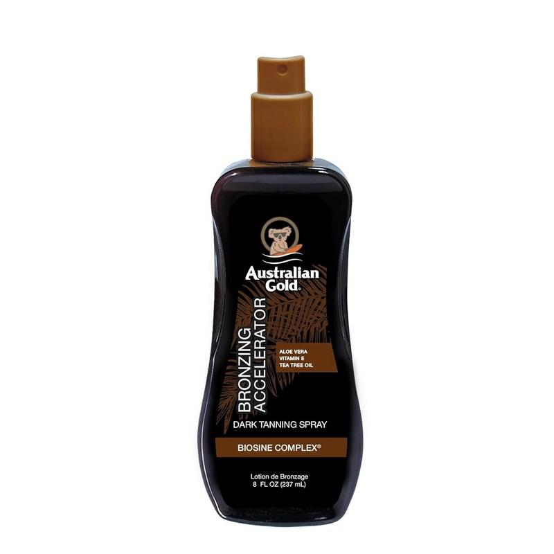 Australian Gold Dark Tanning Acceleration Spray Gel (Includes Bronzer) 1 Bottle 237ml
