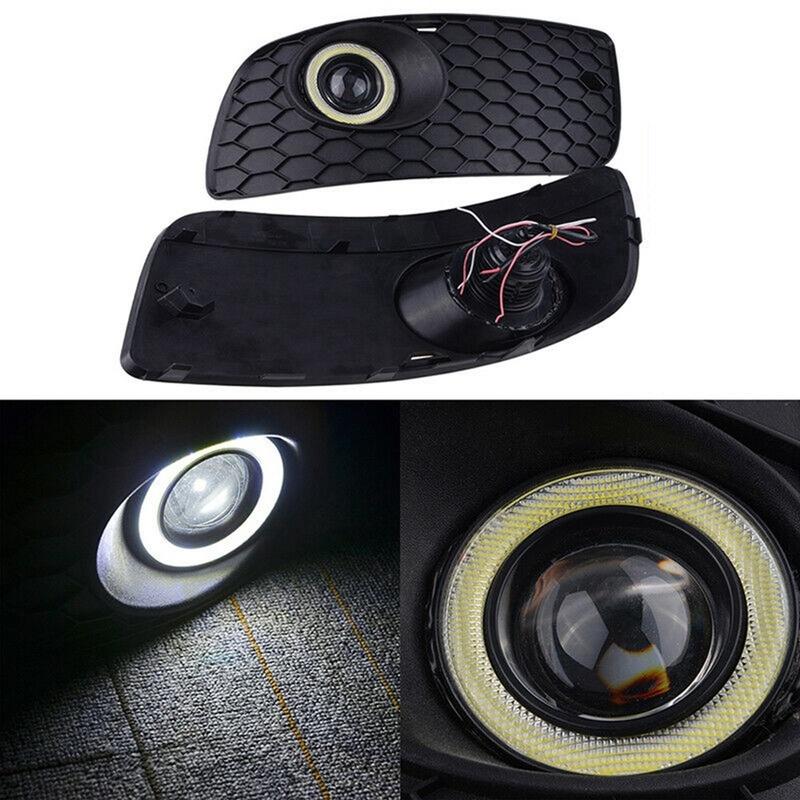 Fog Lamp Assembly Front Bumper Grille Lower Angel Eyes Lamp for Golf 5 Jetta MK5/GLI 2004-2009 Car Accessories