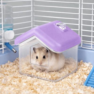 Anti-Spill Hamster Sand Bath House Shape Hamster Toilet Small Pet Hiding House  Pet Habitat