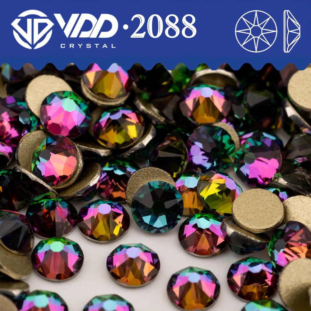 VDD SS16-SS30 High Quality 2088 Rhinestones Crystal Flatback 8 Big 8 Small 16cut Stones for DIY Crafts Nail Art Decoration