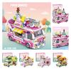 Diy Creative Mini Puzzle Building Toy Sweet Dessert Burger Car With 638 Abs Plastic Grains